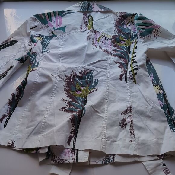 Marni Abstract Patterned Belted Shirt Jacket S - Picture 9 of 12